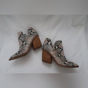 Steve Madden Snakeskin Booties